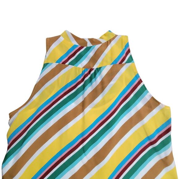 MARELLA Sleeveless CusCus Silk Blend Blouse Womens 8 NWT Career Sophisticated - Picture 3 of 12